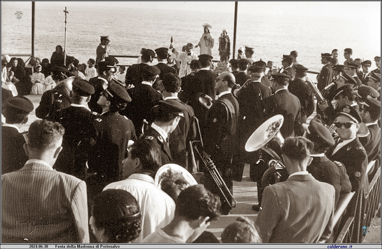 Festa di Portosalvo e benedizione sulla rotonda - giugno 1957.jpg