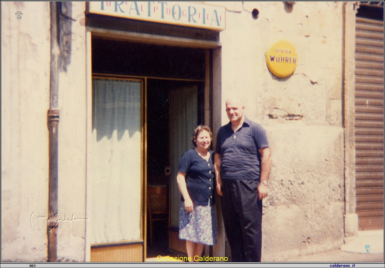 Iginio Pitotti Calderano e la moglie Raffaella titolari della Trattoria del pugile a Rieti .jpg