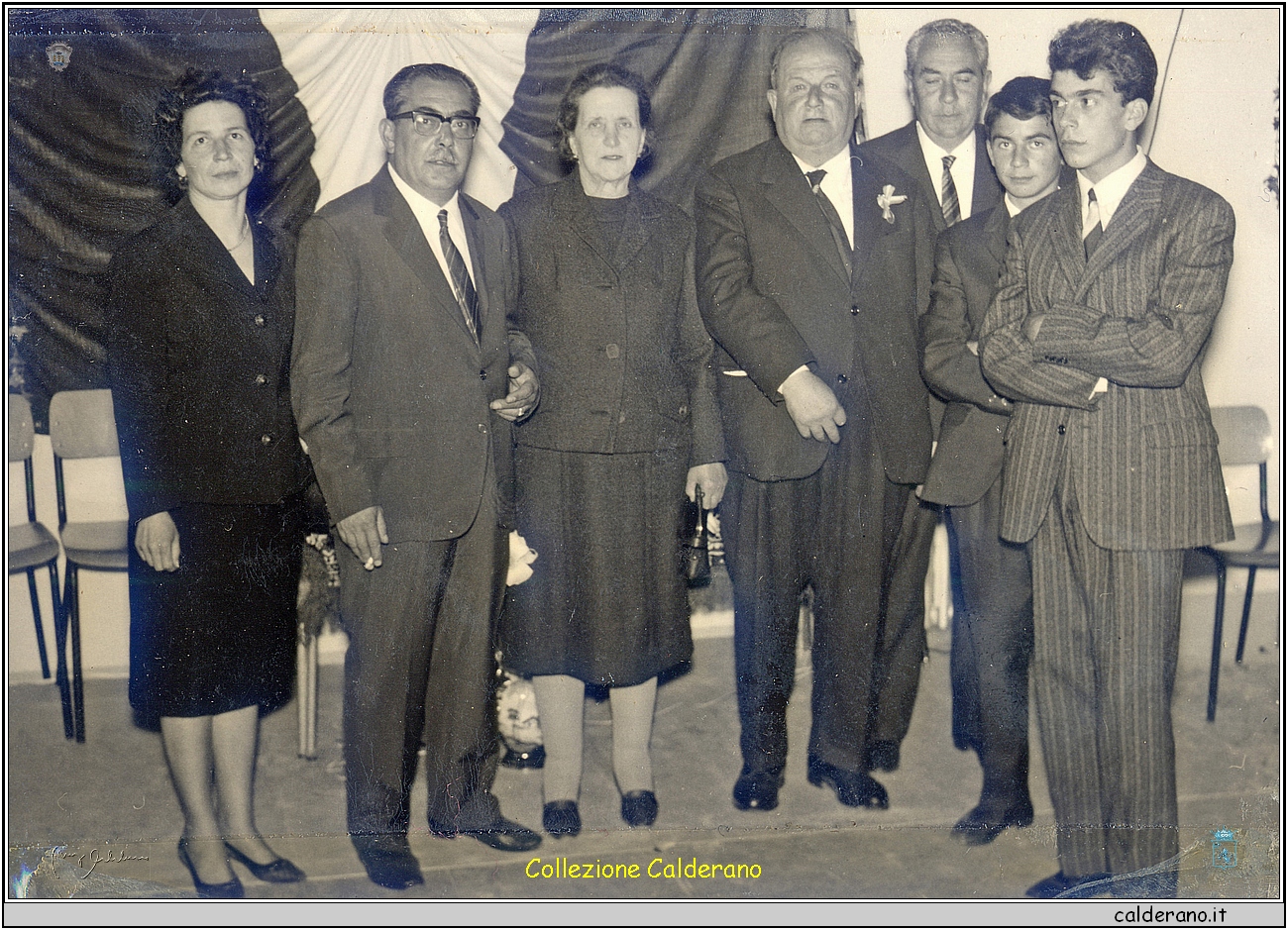 Agnese e Vincenzo D'Alascio, la maestra Ulderica, Biagio Schettino, Luigi Mazzeo, Gianfranco e Michele D'Alascio.jpg