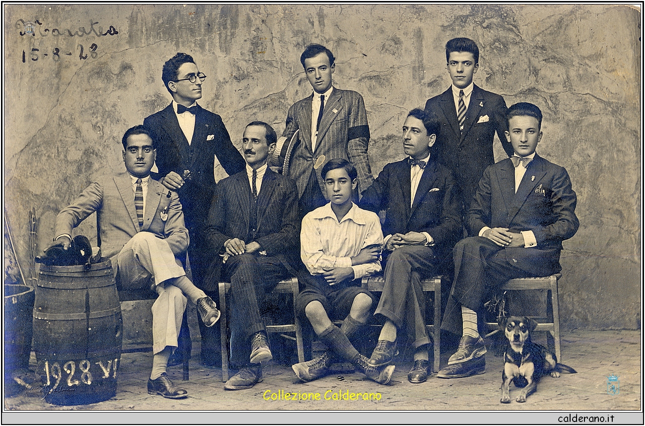 Ferragosto con Pasquale Epifanio Iannini, Pasquale Di Trani, Pierino Brando e Benito Stoppelli - 15 Agosto 1928.jpg