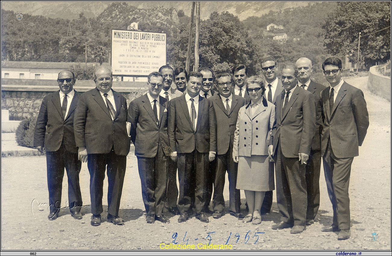 Limongi, Schettino, Limongi, Mancusi, Luongo, Fulco,  Mandarano, D'Alascio, Garreffa, Labanchi, Gilsenni, Guida, Petrillo e Santoro 24 maggio 1965.jpg