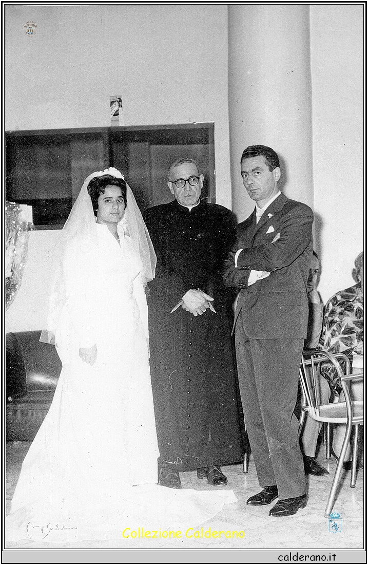 Sposi Dammiano, nipoti di Don Domenico - Potenza 25-6-1960.jpg