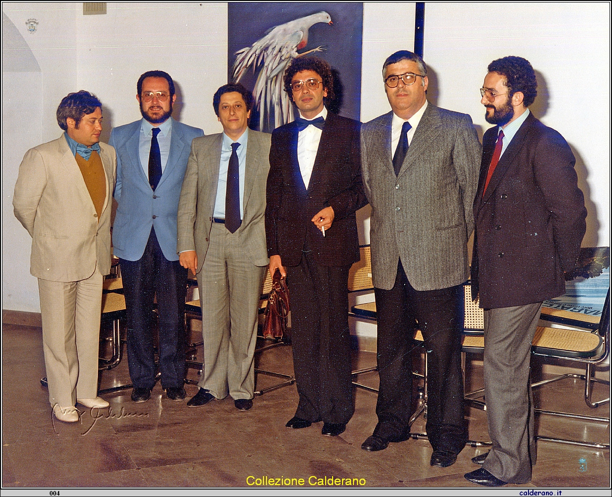 Toto' Manfredi, Biagio Calderano, Fernando Sisinni, Maestro Pino Natale, Domenico Limongi Fioravante e Francisco Blas Cernicchiaro 1982 b.jpg