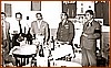 Festa nella caserma dei carabinieri 6-6-1959 con Nicola Calderano, Armando Cotilli e Giovanni Calderano.jpg