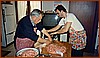 Papa', Gianluca e i salami.jpg