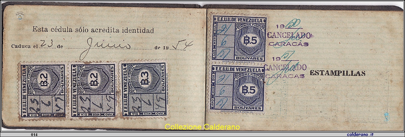 Passaporto Venezuelano di Michele Ciliberti.jpg