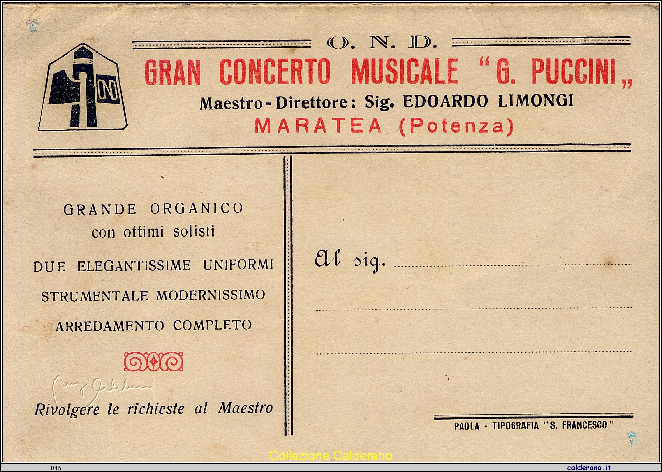 Cartolina della Banda Musicale di Maratea 02.jpg