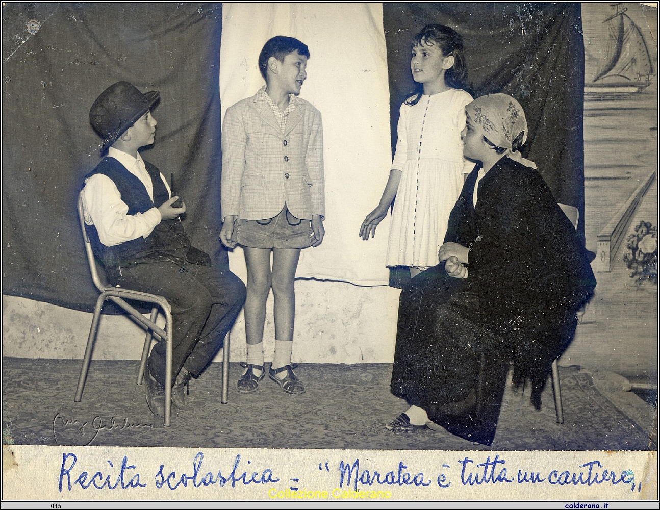 Recita scolastica della commedia del Maestro Biagio Schettino - Maratea e' tutto un cantiere .jpg