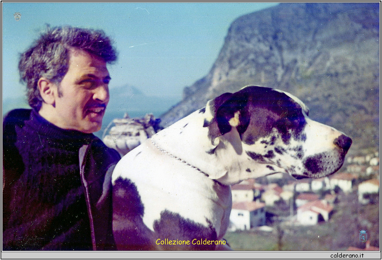 Andrea Scoppetta e il cane Febo - Febbraio 1972.jpg