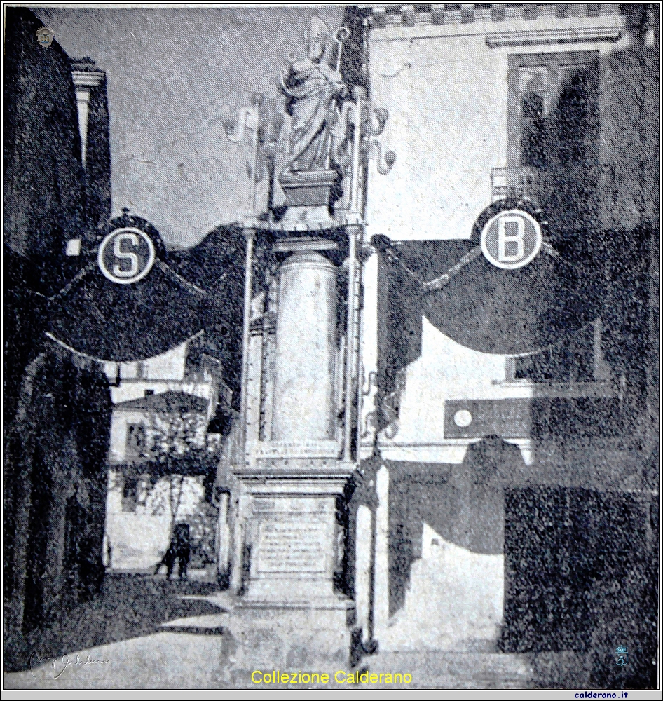 Colonna di San Biagio addobbata per la Festa - maggio 1939.JPG