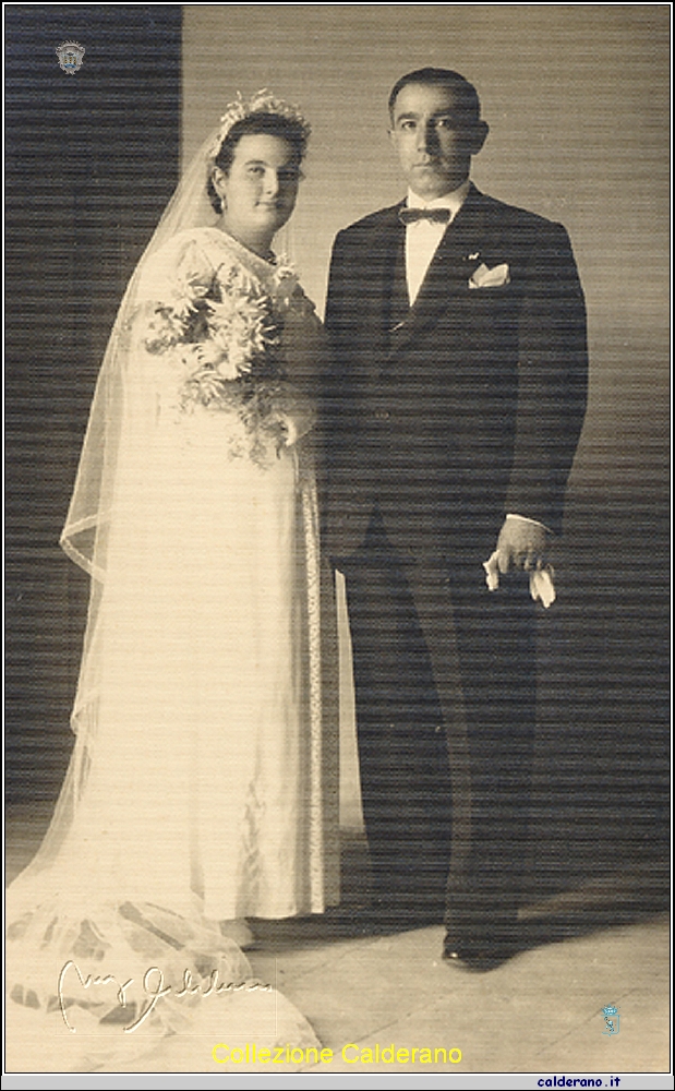 Sposi Francesca Schettini e Luigi Liberatore 14-10-1940.jpg