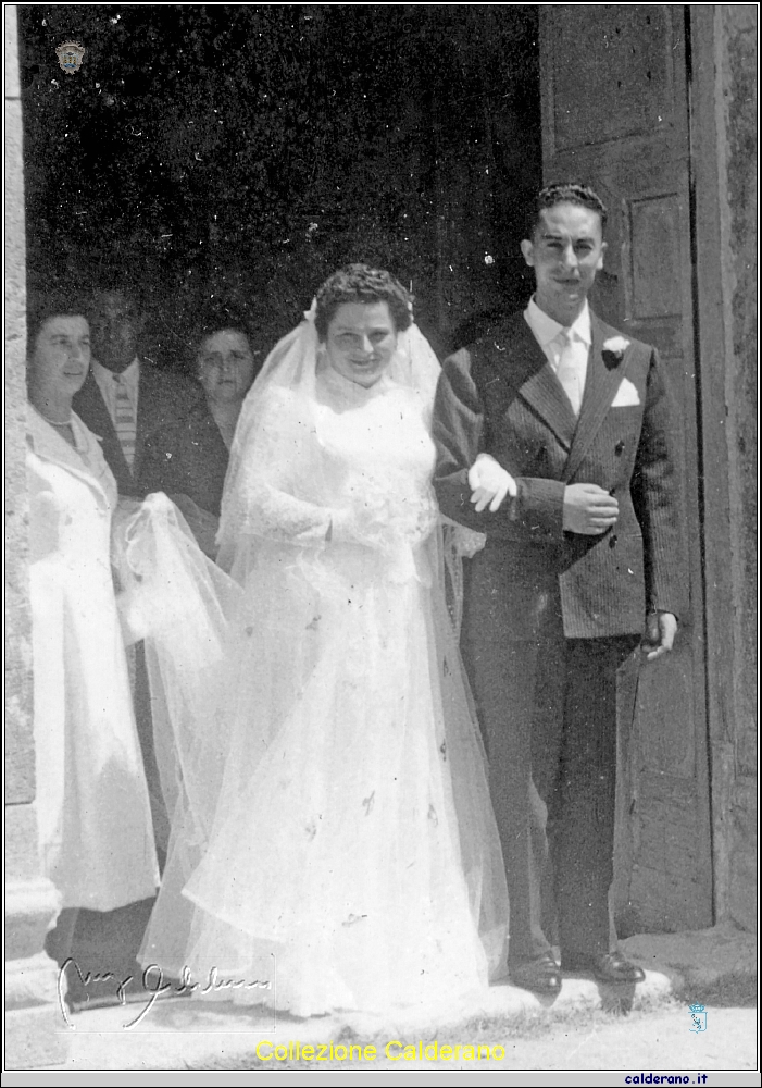 Sposi Raffaella Di Benedetto e Francesco Brando 1956.jpg