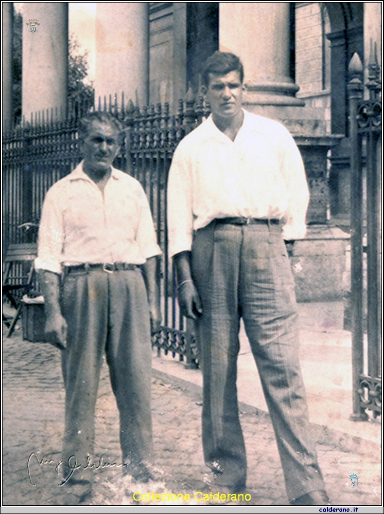 Giulio Calderano e il figlio Iginio 11 Luglio 1954.jpg