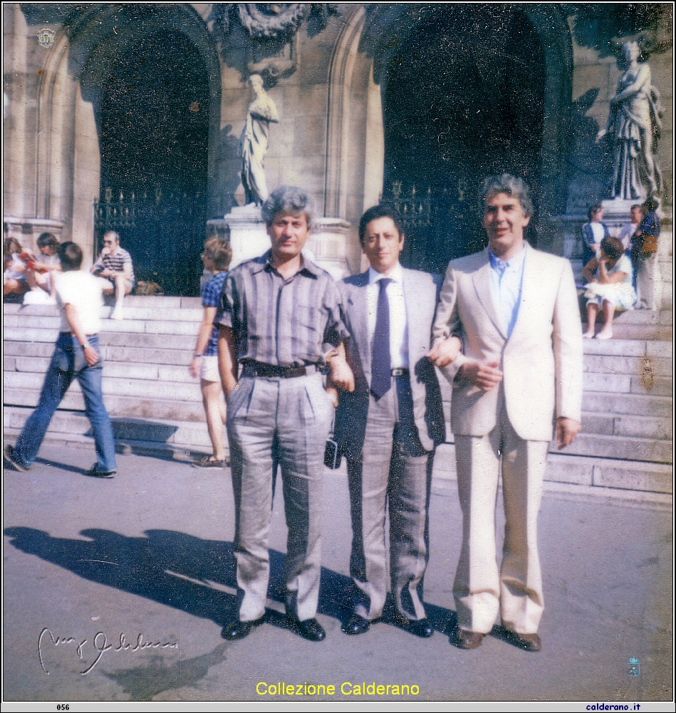 Francesco Schettino, Fernando Sisinni e Pietro Limongi a Parigi 13-5-1985.jpg