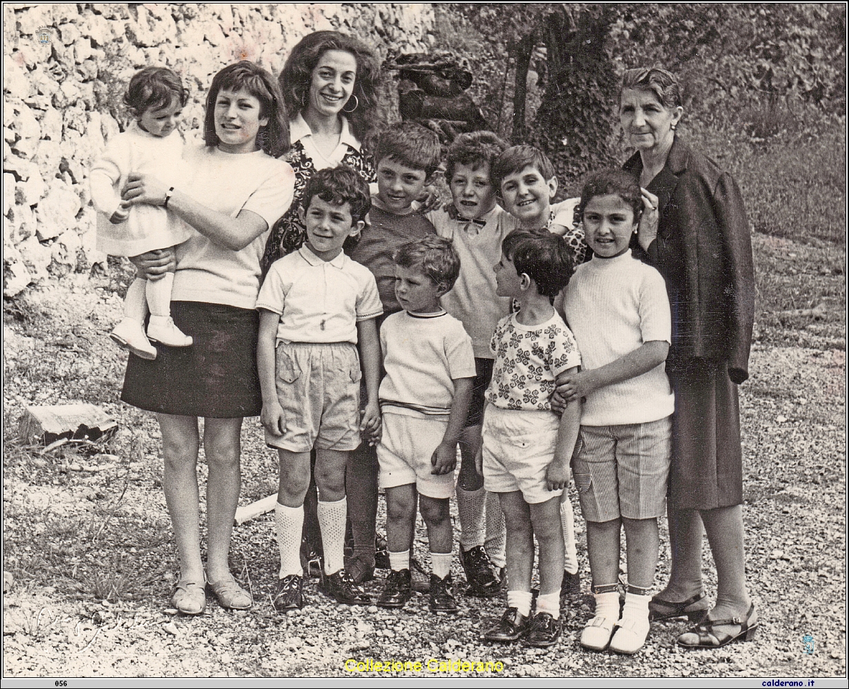 Miriam, Angelina, Marirosa, Tetella, Gianluigi, Maisto 1, Franco, Pasqualino, Dario e Maisto 2 6-6-1971.jpeg