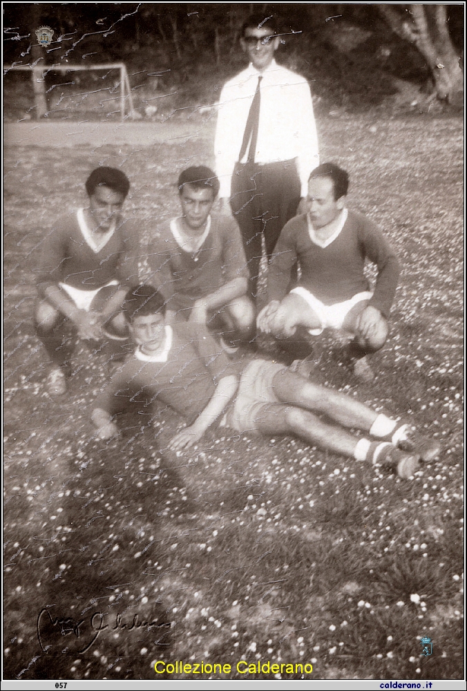 Calcio Maratea - Eugenio De Rosa, Angelo Mazzei, Gianfranco Mazzei, Biagio Sciascino Vitolo e Francesco Schettino.jpg