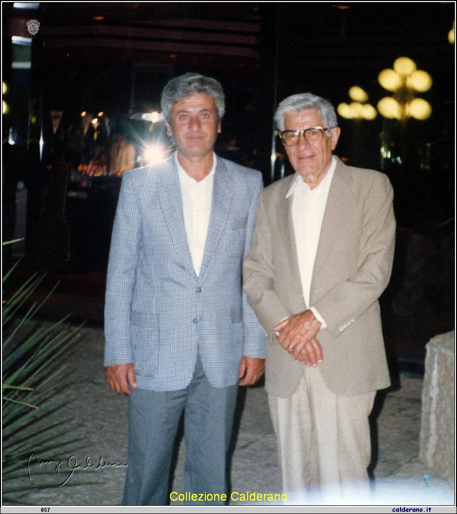 Francesco Schettino e Emidio Nobile proprietario del pastificio in Venezuela di Pasta Capri.jpg