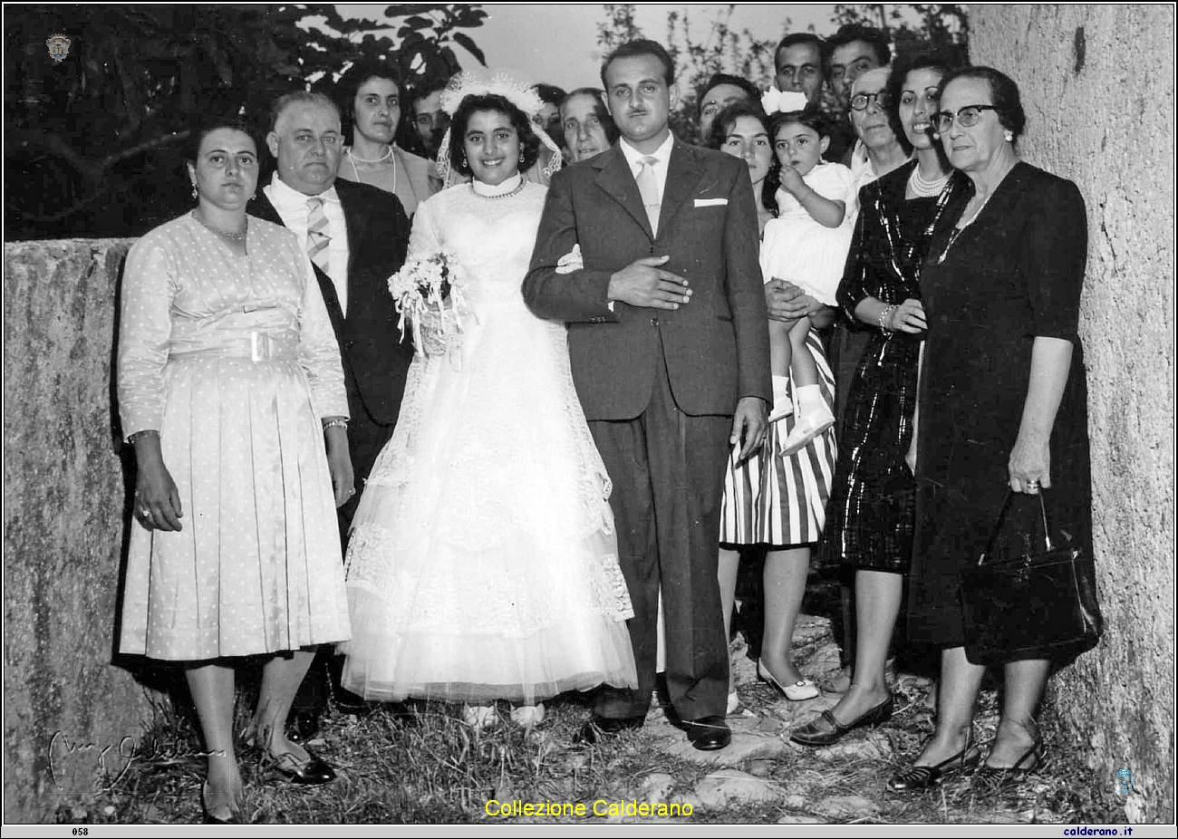 Sposi Felicia Monteleone e Felice Zaccaro 1961.jpg