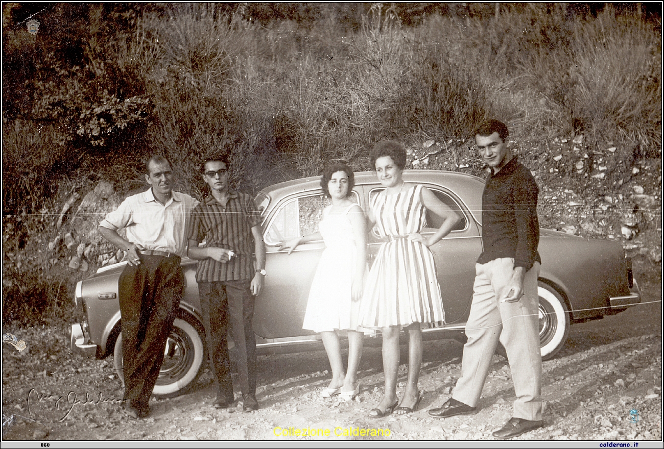 Biagio Vitolo Colamarco, Angelo Mazzei, Maria Antonietta Mordente, Nana' Mordente e Gianfranco Mazzei - 1961.jpg