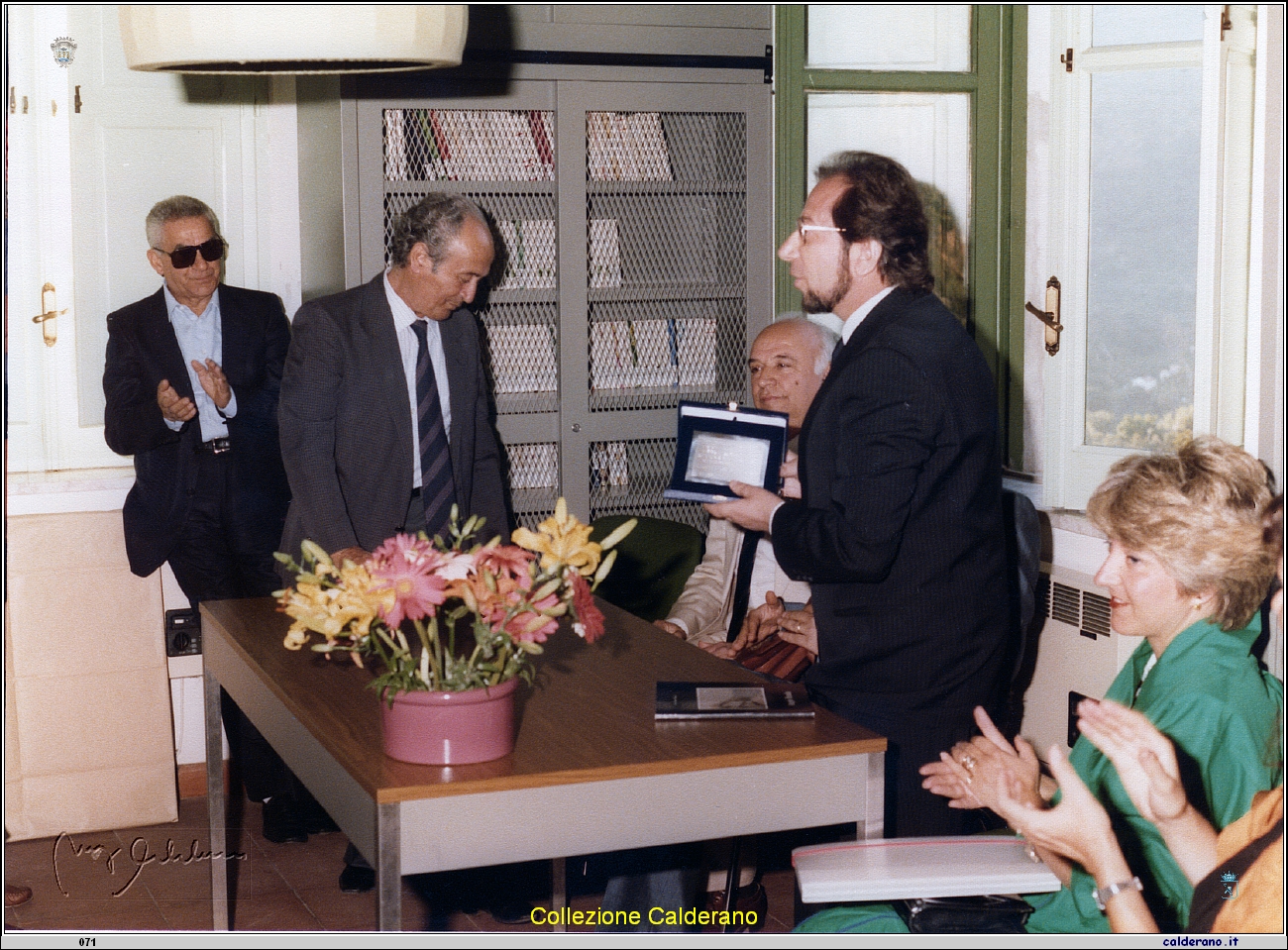 Pasquale Schettini, Biagio Vitolo, Francesco Fontana e Francesco Sisinni al Cemtro Culturale Maratea 1985.jpeg