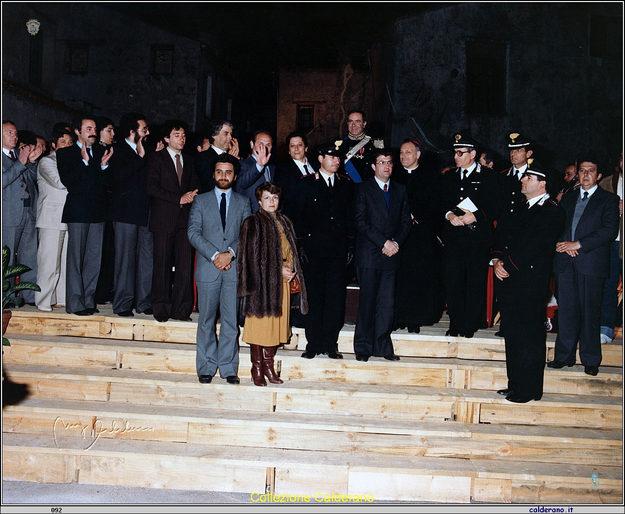 Banda dell'Arma dei Carabinieri, la Giunta Comunale e il Comitato di San Biagio 1982.jpeg