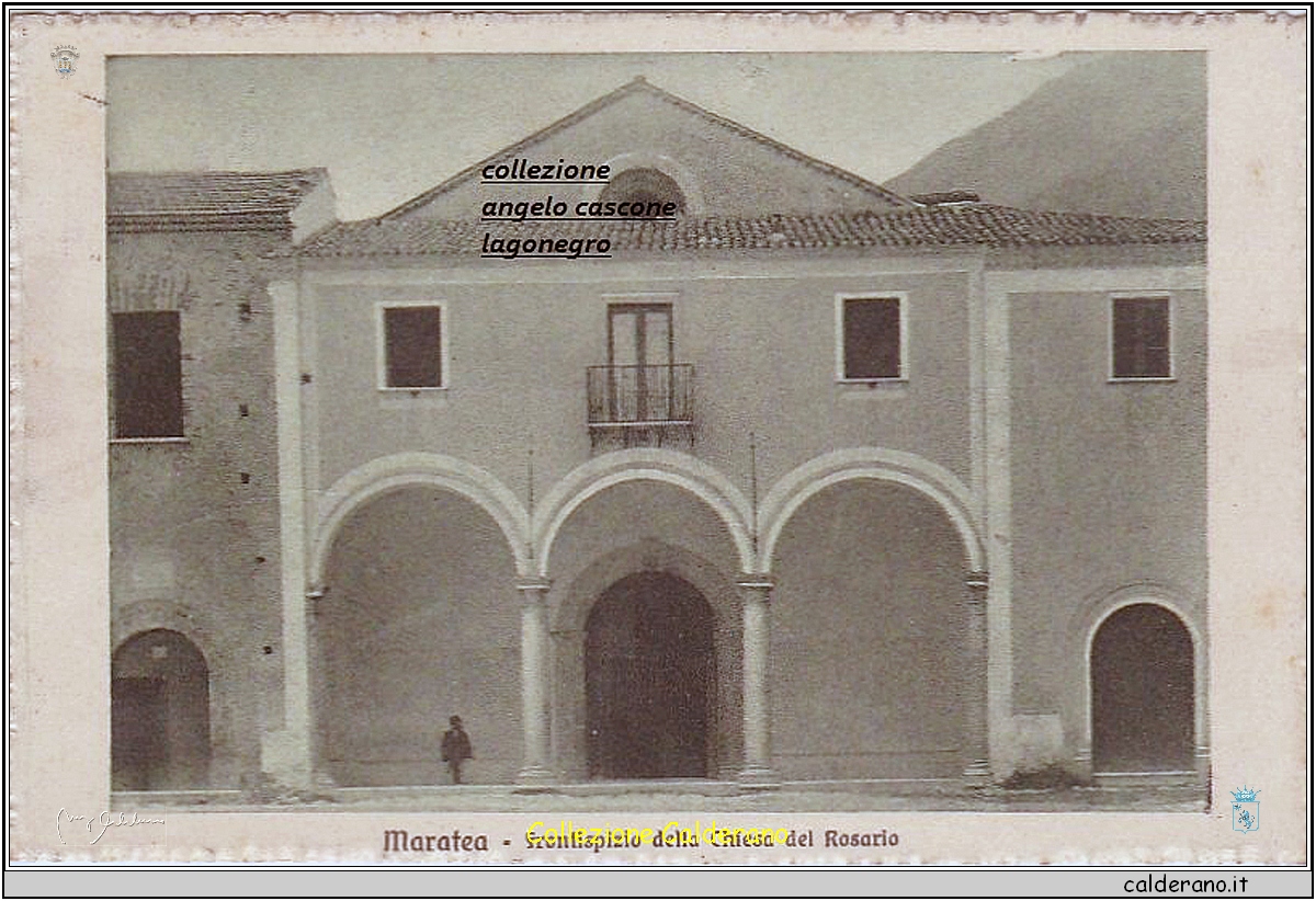 Frontespizio della Chiesa del Rosario - Cartolina 1922 Ed. Ditta Garoni - Piacenza .jpg