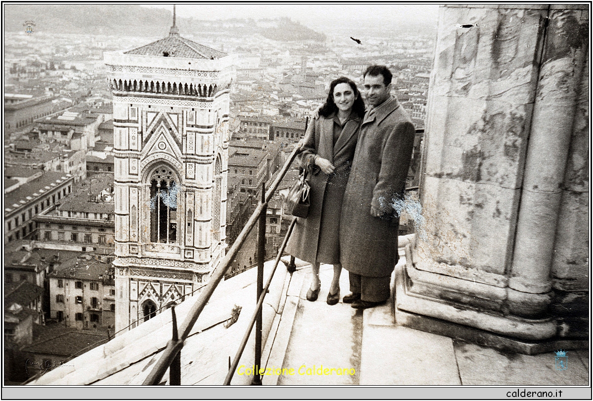 Sulla Cupola del Brunelleschi Franca e Gigino Avigliano 28-10-1948.jpeg