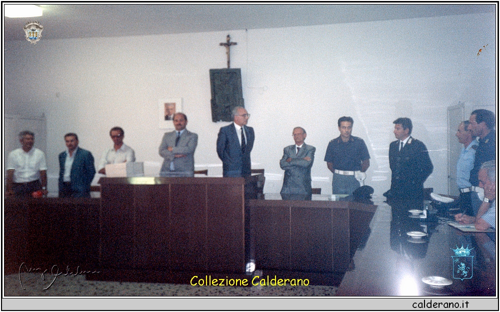 Antonio Brando Sindaco insedia il posto di Polizia 30-8-1990.jpeg