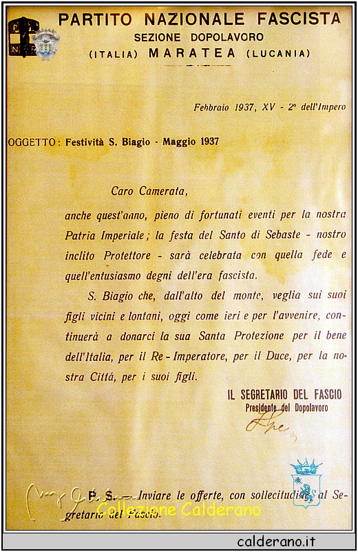 Festivita' San Biagio maggio 1937.jpg