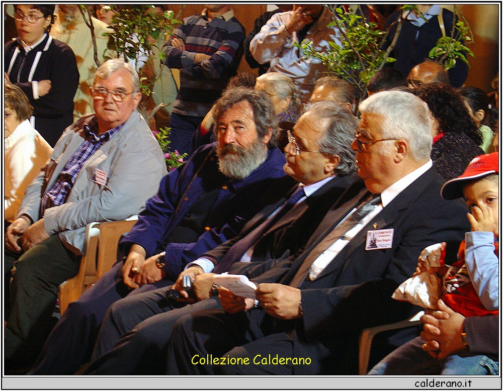 Vincenzo Cernicchiaro, Pino Possidente, Pippo Schettino e Domenico Limongi Fioravante - Ascoltando la Banda 22-05-2004.JPG