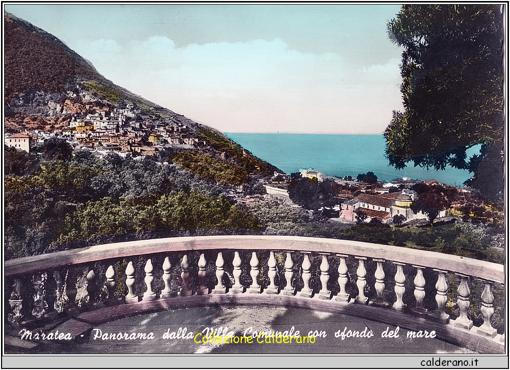 Maratea - Panorama dalla Villa Comunale con sfondo del mare - Cartolina Ediziobe F. & U. Scoppetta.jpeg