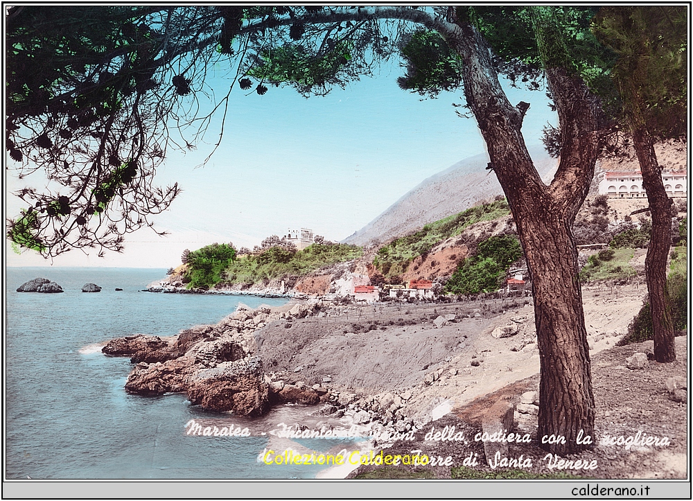 Maratea- Incantevoli visioni della costiera con la scogliera di Mare Morto e Torre di Santa Venere - Cartolina Edizione Ditta F & U Scoppetta.jpeg