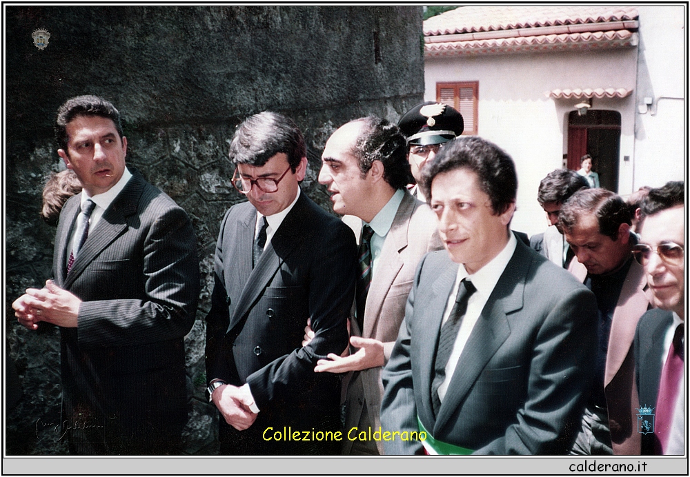 Biagio Longo, Eugenio De Rosa, Angelo Sanza, Fernando Sisinni e Vincenzo Crusco -  7 maggio 1983.jpeg