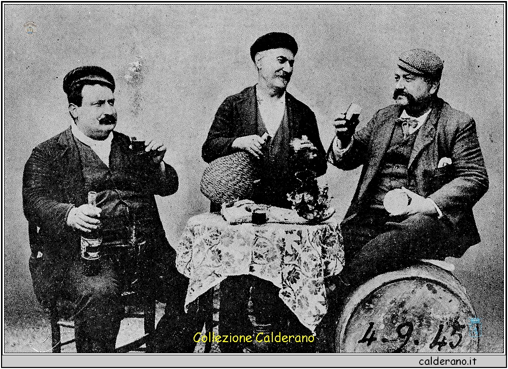 Fortunato Cucurullo, Giuseppe Limongi e Luigi Licciardola vincitorio del terno - 1914.jpg