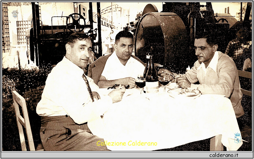 Ciccillo Brando Caporale, Pasquale Schettini e  Francesco Brando - Colombia - Alla Fiera del Levante anni '50.jpg