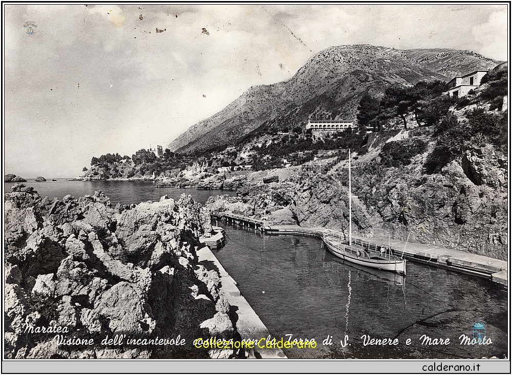 Visione dell'Incantevole costiera con la Torre si S. Venere e Mare Morto - Cartolina.jpeg