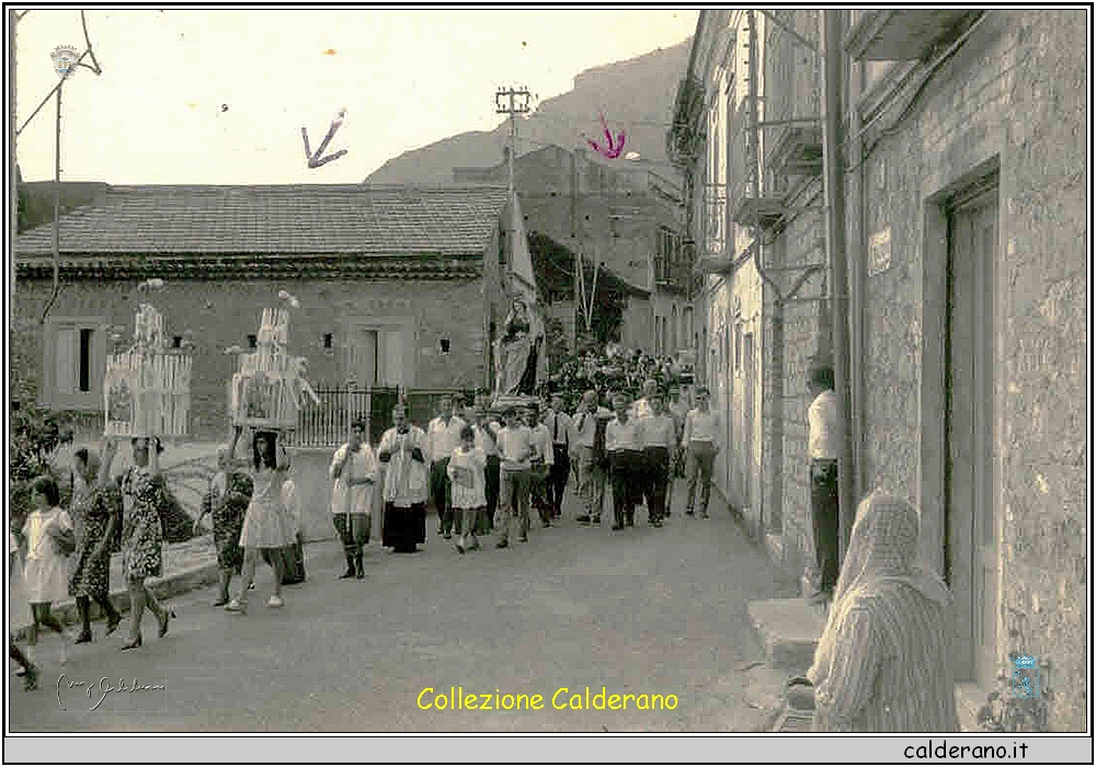 Processione Madonna del Carmine ad Acquftredda 1975.jpg