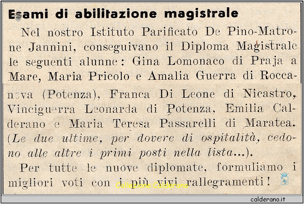 Esami di abilitazione 1952 - dal Bollettino di San Biagio.jpg