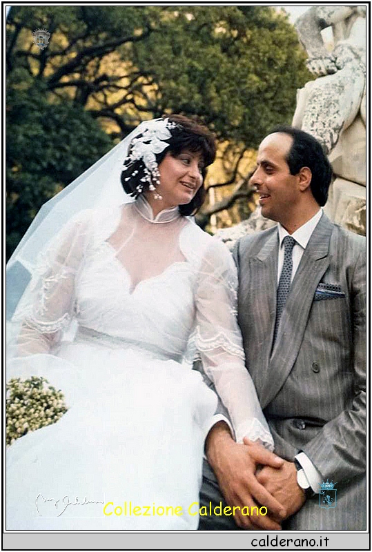 Sposi Paola Lombardi e Francesco Naimoli 29-04-1987.jpg