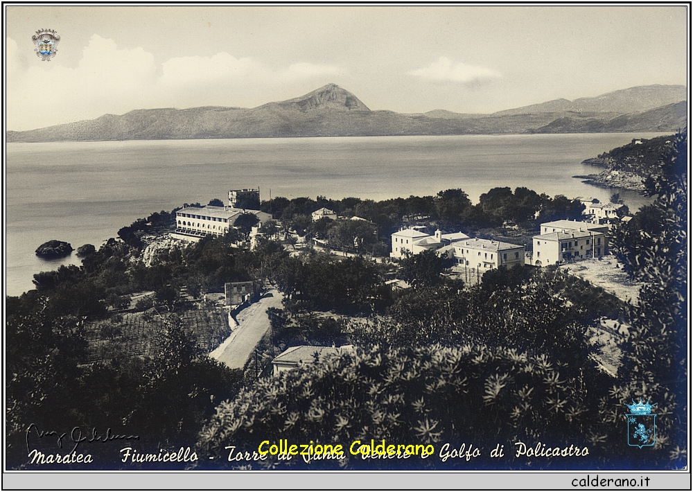 Fiumicello - Torre di Santavenere e Golfo di Policastro - Cartolina.jpg