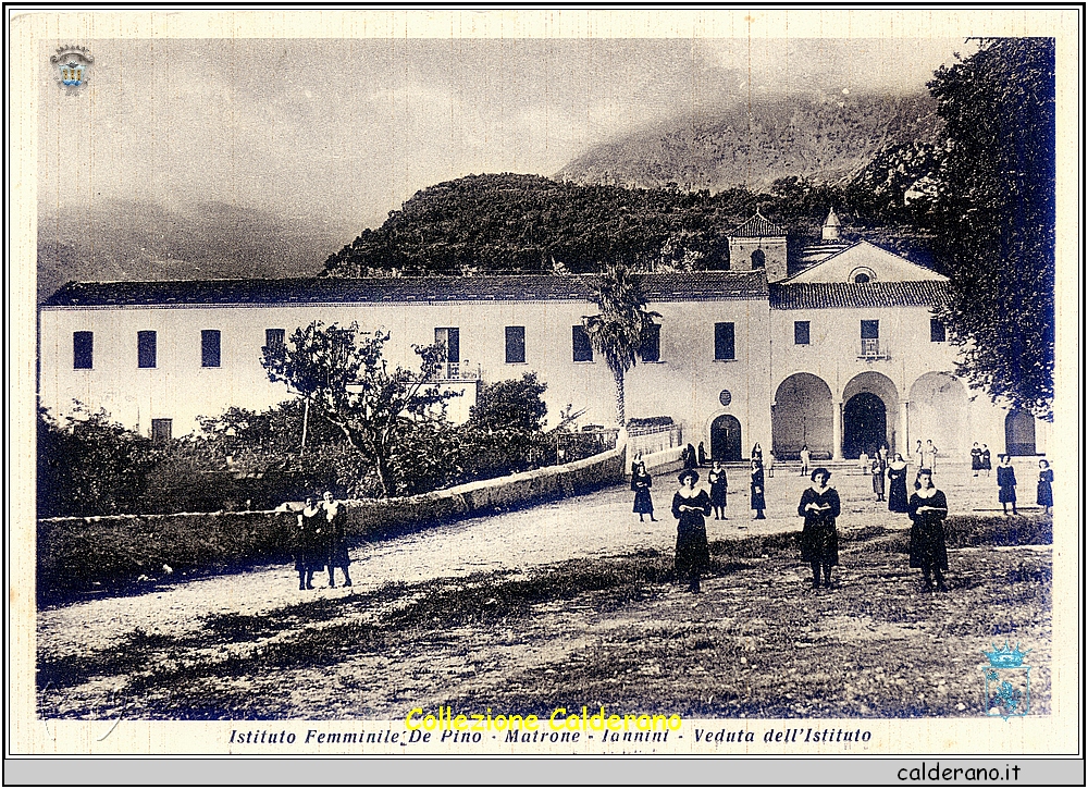 Istituto Femminile De Pino - Matrone - Iannini - Veduta dell'Istituto - Cartolina.jpg