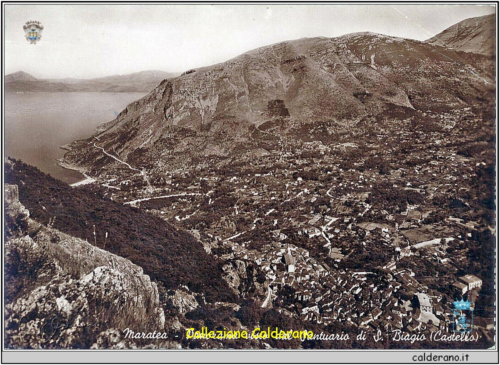 Panorama visto dal Santuario di S. Biagio (Castello) - Cartolina.jpg