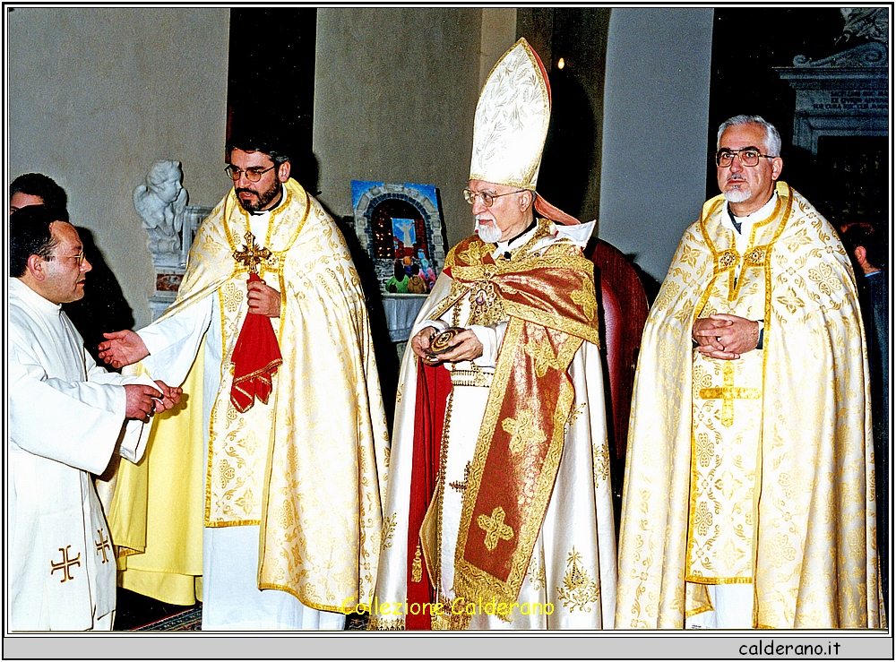 Celebrazione al Castello di Nerses Bedros XIX Patriache de Cilicie des Armensies Catholiques - 2001.jpg