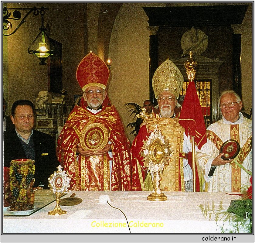 Luigi Pastorino, Mons Borghossion, Patriarca Nerses Bedros XIX e Padre Gennaro.JPG