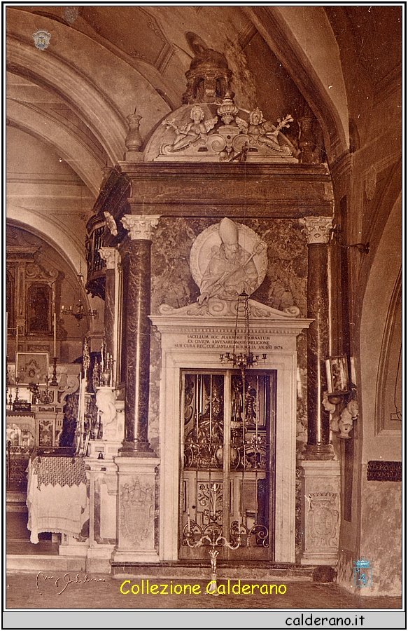 Castello - Interno del Santuario di S. Biagio - Cartolina 1939 - 3.jpg