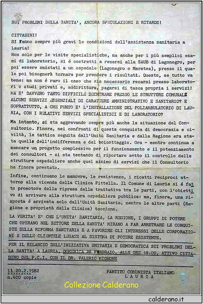 La mala sanita', come oggi, nel 1982.jpg