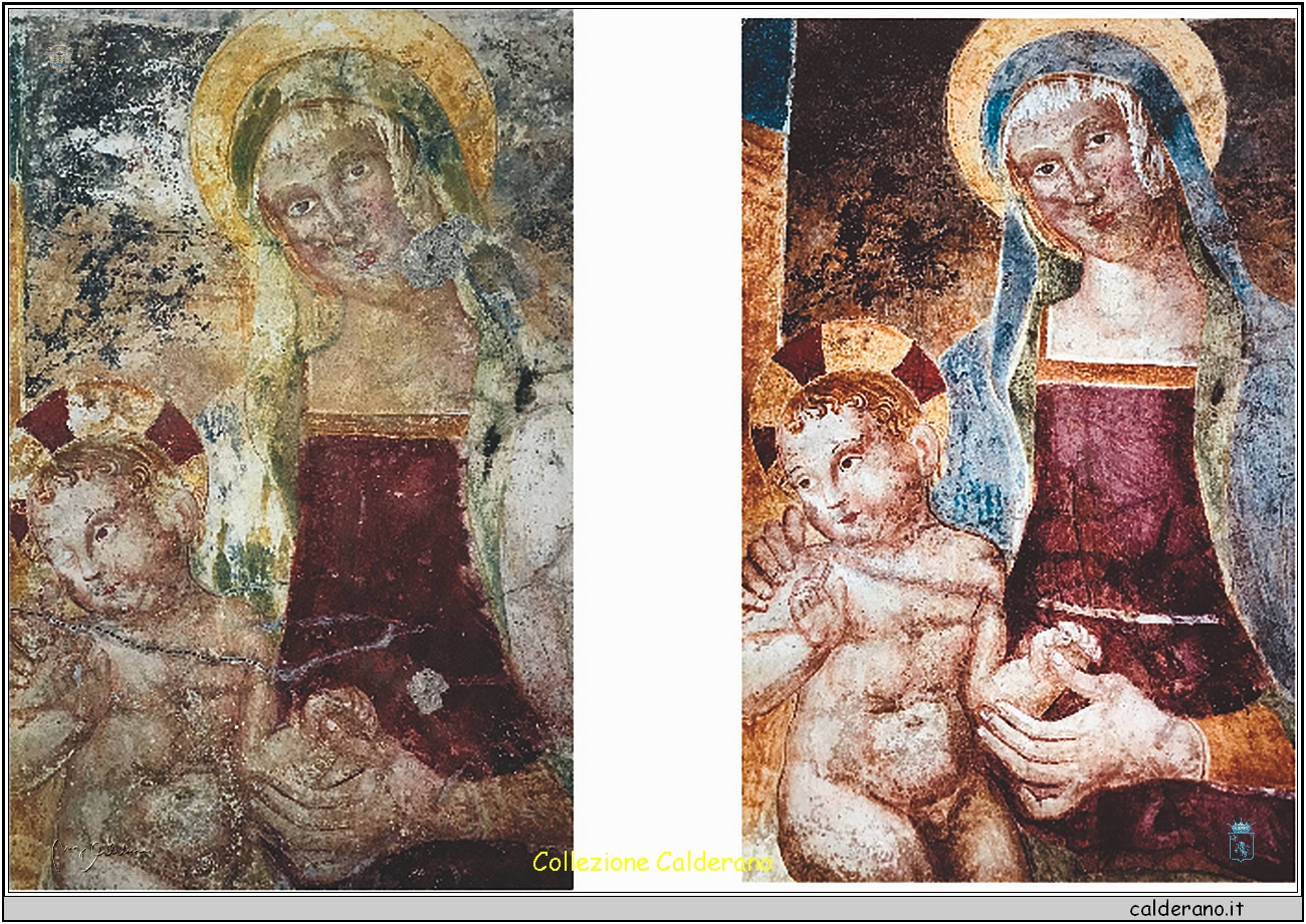 Affresco della Cappella di Santa Lucia prima e dopo il restauro di Paolo Schettino.jpg