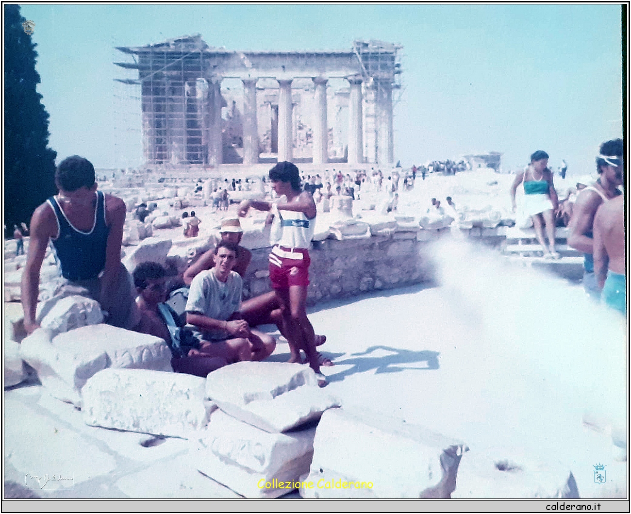 In vespa in Grecia 1980  Daniele, Domenico, Ivano e Giannino 4.jpg