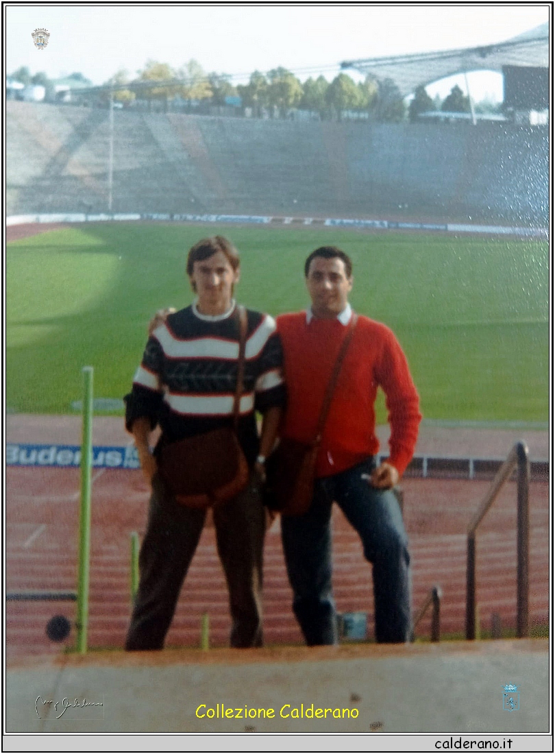 Pino Laprea e Biagio Schettino all'Olympia Stadium di Monaco 1984.jpg