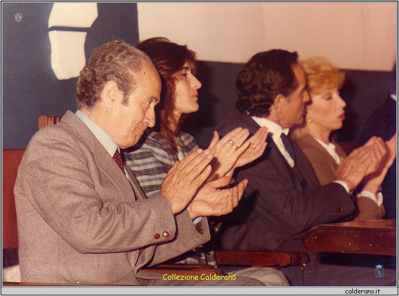 Biagio Vitolo, Lina Sastri, Vittorio Gassmann e Mariangela Melato - Premio Maratea 1984.jpg